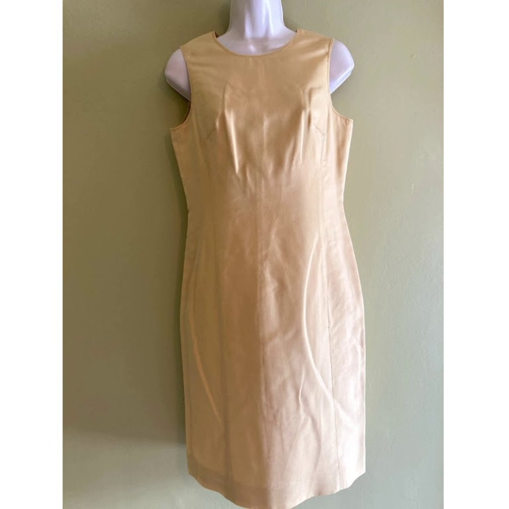 Creme Cotton & Silk Polo Dress - Ann Taylor